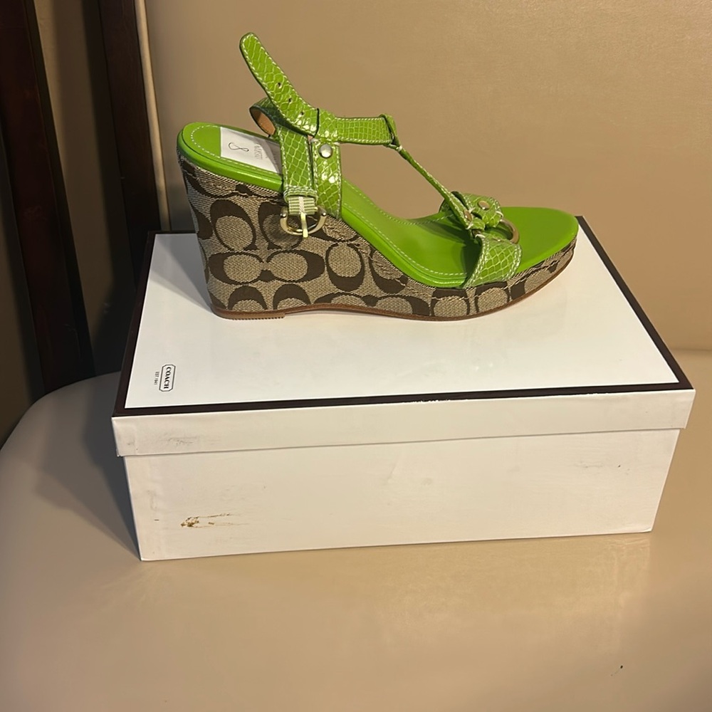 Coach wedge heel